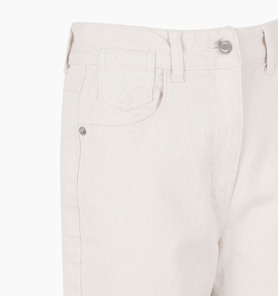 Cream-colored straight jeans - sisley k jeans regular - Creamy White | Sisley K image number 3